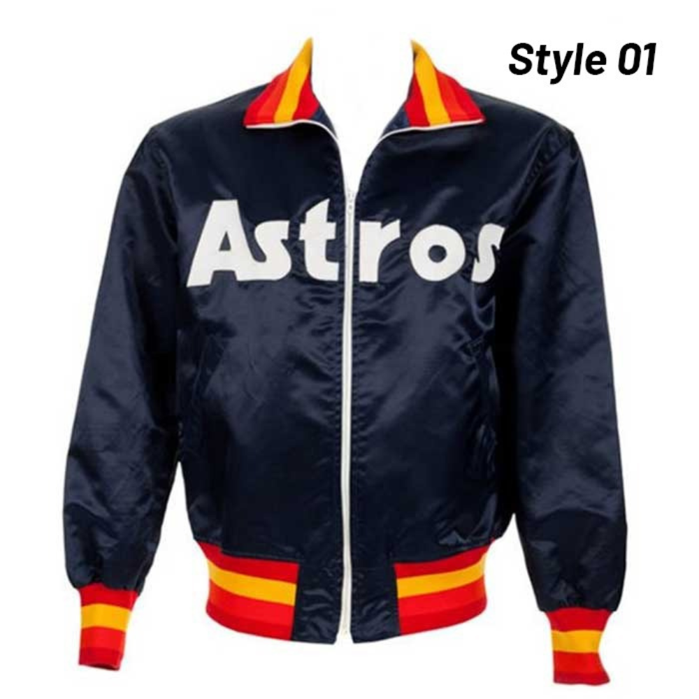Houston Astros Vintage Starter Baseball Jacket L 