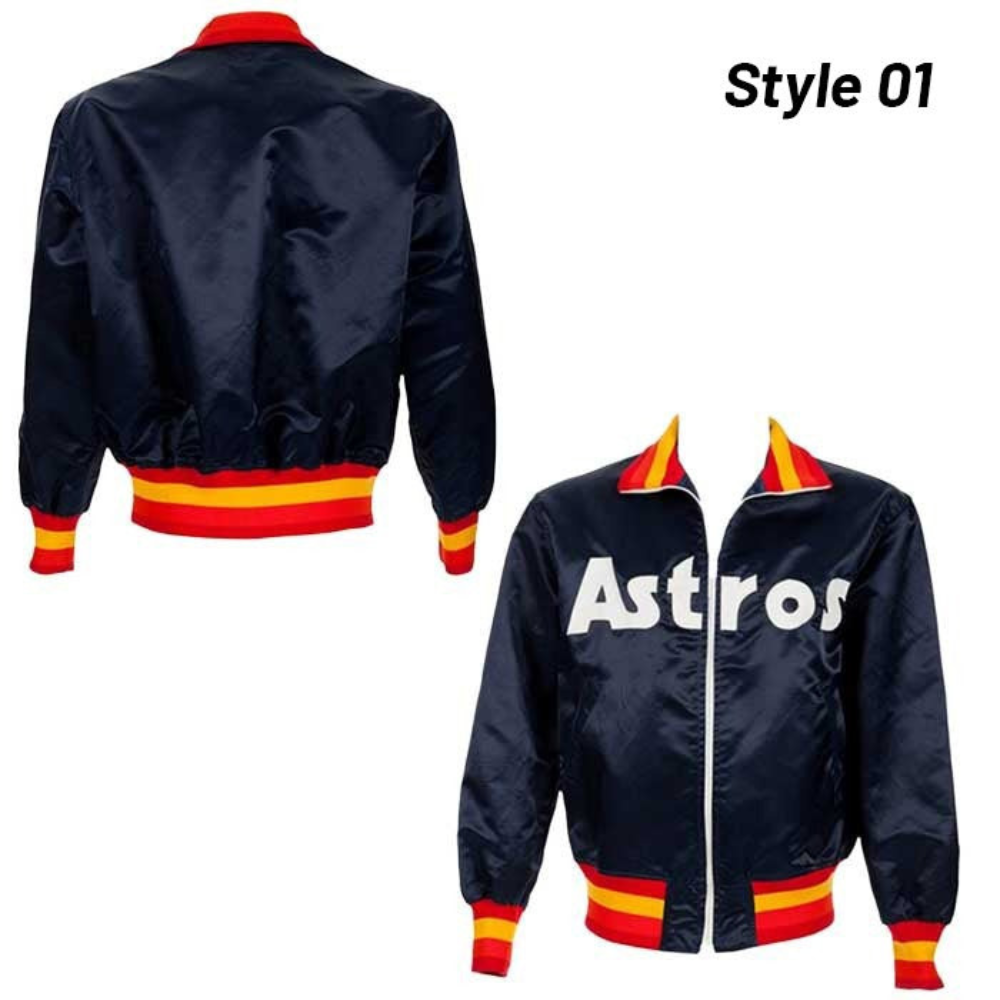 Houston Astros Vintage Starter Baseball Jacket L 