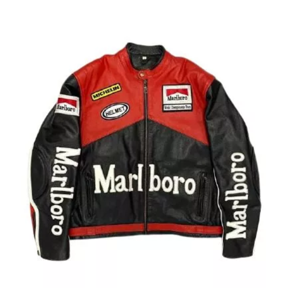 Marlboro Jacket | Marlboro Biker Jacket Men – STYLO ZONE