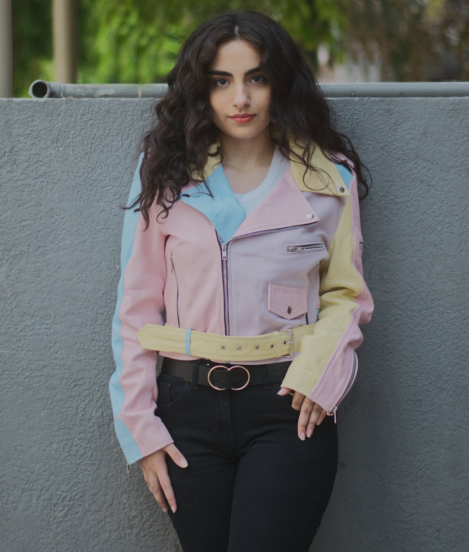 Rainbow clearance biker jacket